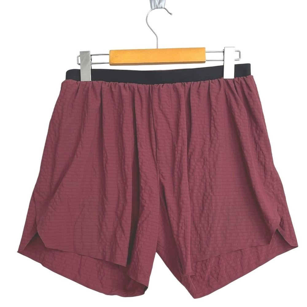 Lululemon Mens Surge Short 6" Unlined Mulled Wine Red Medium